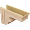 Ekena Millwork 12"W x 36"D x 24"H Classic Highland Rough Cedar Woodgrain TimberThane Corbel, Primed Tan CORUR12X36X24HLDRCPR - alternate 2
